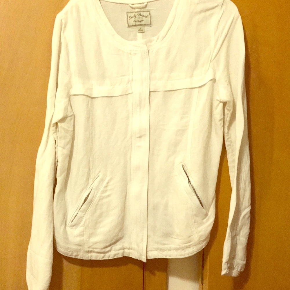 Off white linen Lucky Brand jacket